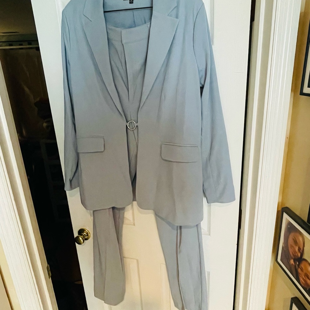 Light Blue Pantsuit